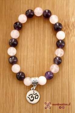 Amatista y Cuarzo Rosado