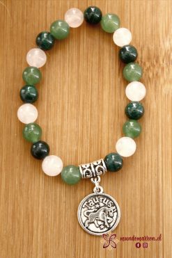 Malaquita, Aventurina y Cuarzo Rosado