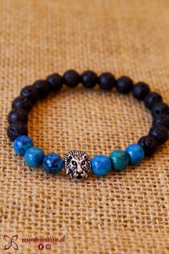 Crisocola y Piedra Volcanica