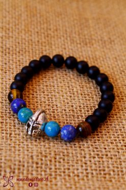 Crisocola, Ojo de Tigre, Lapislazuli y Piedra Volcanica