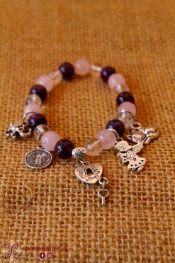 Amatista, Cuarzo Rosado y Cuarzo Cristal