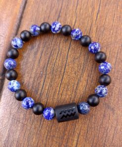 Acuario (onix y lapislázuli)