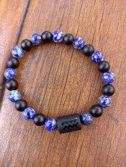 Acuario (onix y lapislázuli)