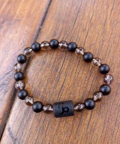 Capricornio (onix y cuarzo ahumado)