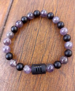 Escorpion (onix y amatista)