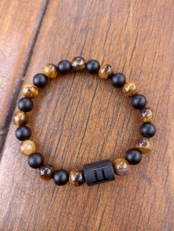 Geminis (onix y ojo de tigre)