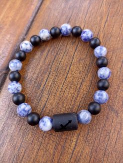 Sagitario (onix y sodalita)