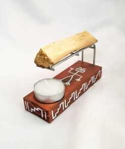 Quemador de Palo Santo + vela + palo santo