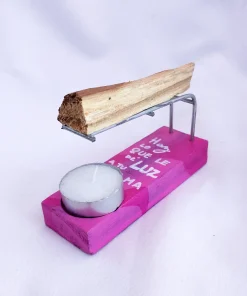 Quemador de Palo Santo + vela + palo santo